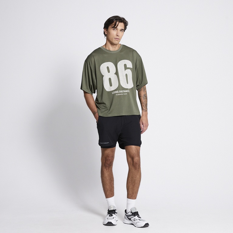 Printed Training Tee "Winger" Army Green